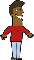 Cartoon grinsender Mann png