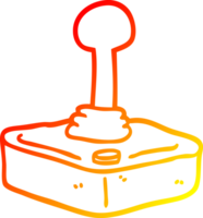 warm helling lijn tekening van een tekenfilm bedieningshendel png