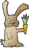 cartoon rabbit with carrot png