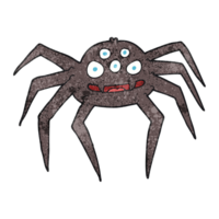 texturizado dibujos animados araña png