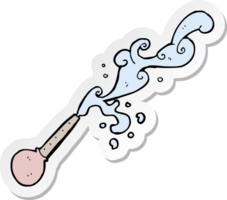 sticker of a cartoon squirting pipette png