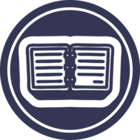 note book circular icon symbol png