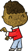 chico amigable de dibujos animados png