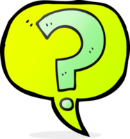 drawn speech bubble cartoon question mark png