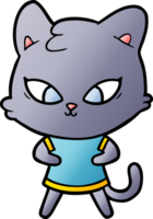 simpatico gatto cartone animato png