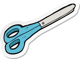 sticker of a cartoon scissors png