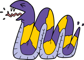 serpiente sibilante de dibujos animados png