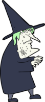 cartone animato brutto vecchio strega png