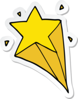 sticker of a cartoon star png