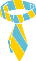 corbata de garabato de dibujos animados png