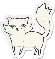 sticker of a cartoon cat png