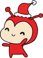 main tiré Noël dessin animé de kawaii Dame punaise png