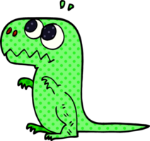 desenho animado doodle dinossauro pré-histórico png