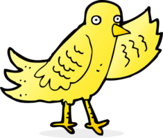 pájaro que agita de dibujos animados png