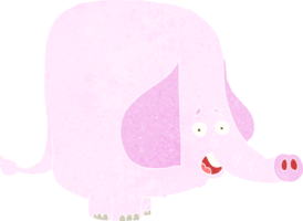 dessin animé rose l'éléphant png