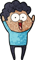 hombre feliz de dibujos animados png