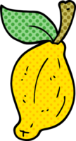 cartoon doodle organic lemon png