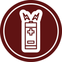 battery circular icon symbol png