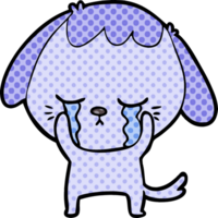 cute puppy crying cartoon png