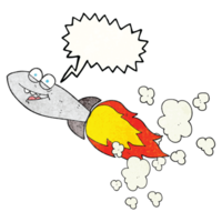 speech bubble textured cartoon missile png