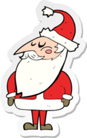 adesivo de um desenho animado papai noel png