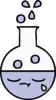 cute cartoon of a test tube png