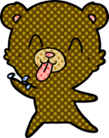 rude cartoon bear png