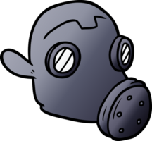 cartone animato gas maschera png