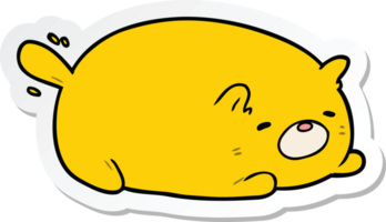 sticker of a cartoon cat png