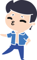 desenho animado ilustração kawaii 1950 fofa Garoto png