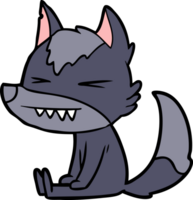 angry wolf cartoon png