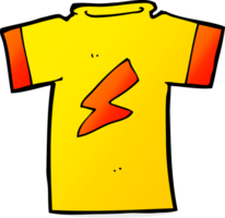 camiseta de desenho animado com relâmpago png