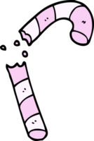 cartoon doodle pink candy cane png