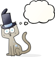 drawn thought bubble cartoon cat png