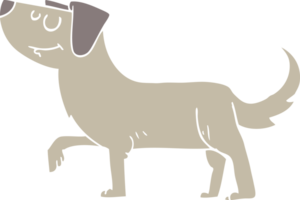 piatto colore illustrazione di cane png