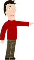 cartoon angry man pointing png