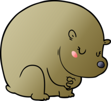 shy bear cartoon chraracter png