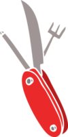 couteau stylo dessin animé doodle png