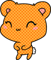 cartone animato illustrazione kawaii carino orsacchiotto orso png