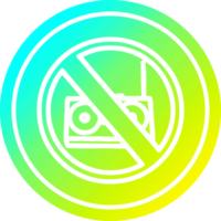 no music circular icon with cool gradient finish png