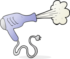 drawn cartoon hair dryer png