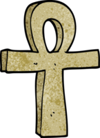 cartoon doodle ankh symbol png