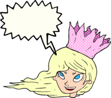 drawn comic book speech bubble cartoon woman with blowing hair png