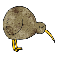 textured cartoon kiwi bird png