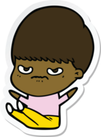 sticker of a cartoon boy png