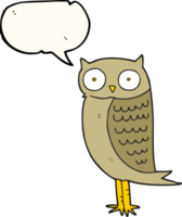 drawn speech bubble cartoon owl png