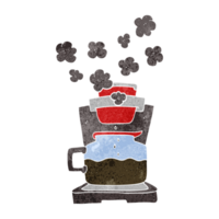 retrò cartone animato caffè creatore png