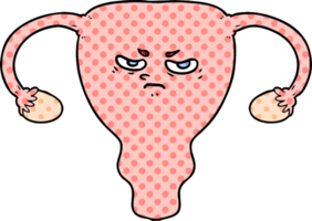 cartoon angry uterus png