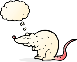 cartoon rat with thought bubble png