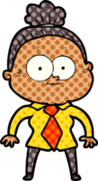 cartoon happy old woman png